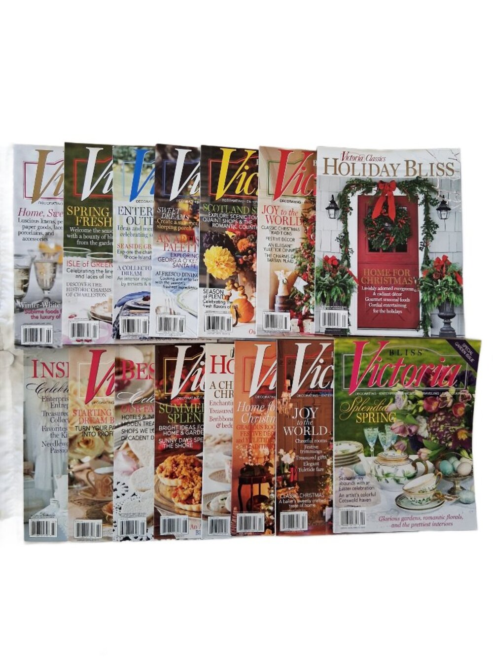15 Vintage Victoria Magazine Back Issues 2012 - 2019 Decor Ideas Recipes & more